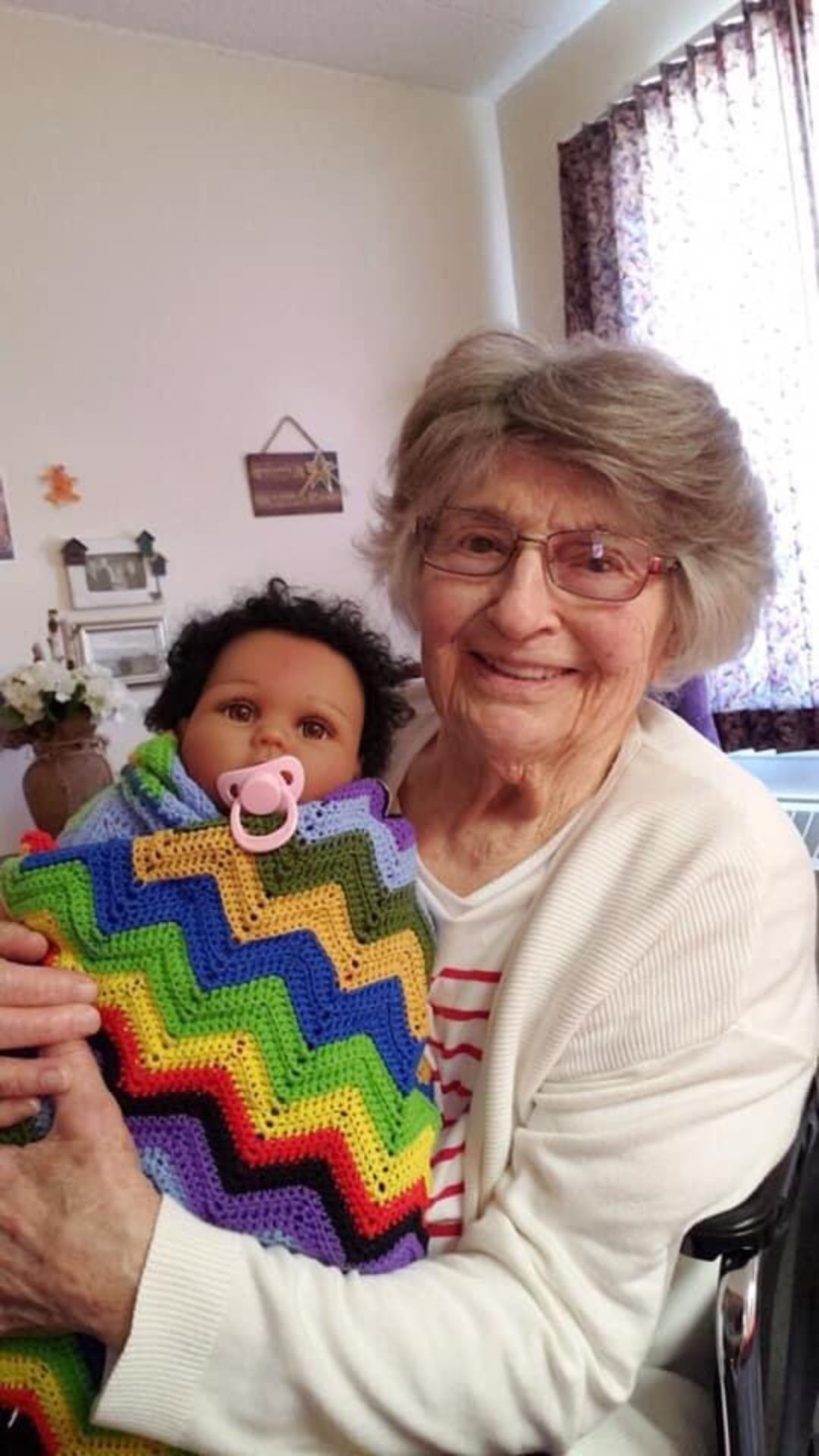 Grandma Dola and her baby